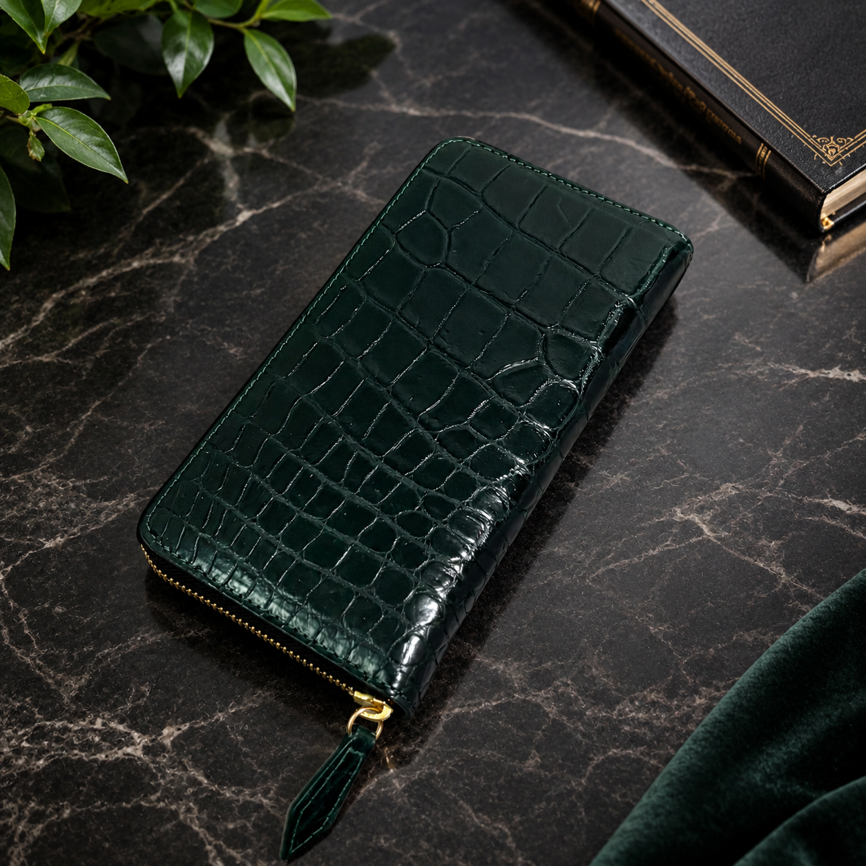 【再販】人気の「クロコダイル×パイソン長財布」が再入荷しました