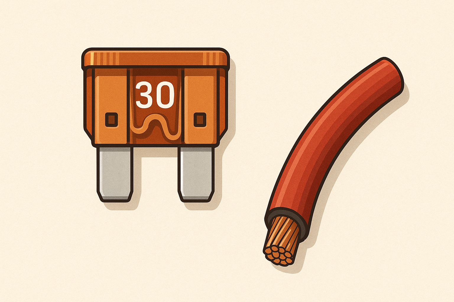 アンプやDSPに最適なケーブル太さとヒューズ容量の選び方