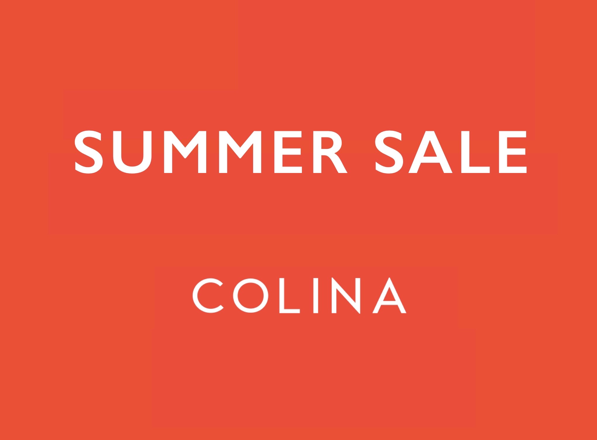 【COLINA】 SUMMER SALEのお知らせ