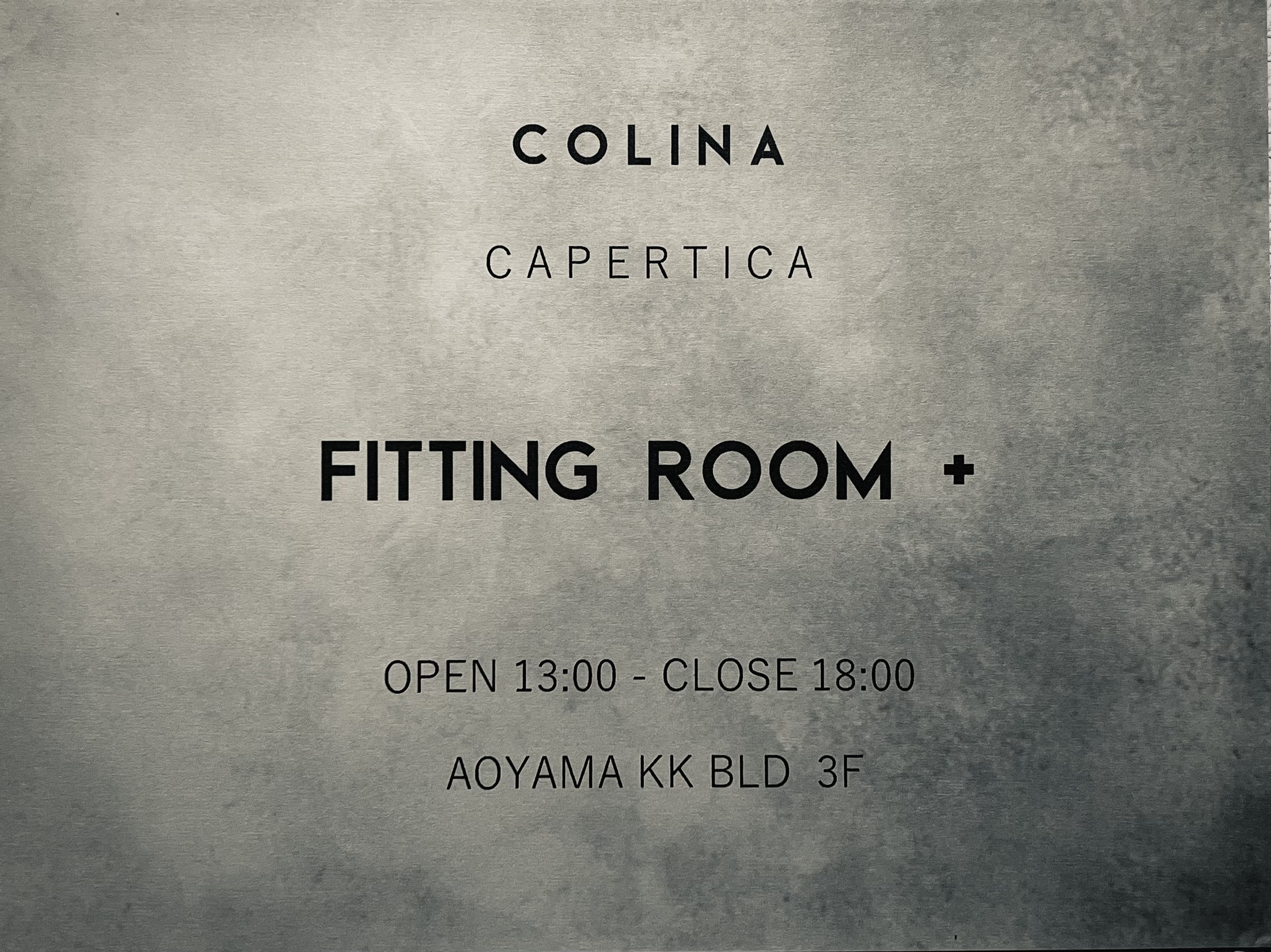 2024.5月　FITTING ROOM+ 開催決定しました