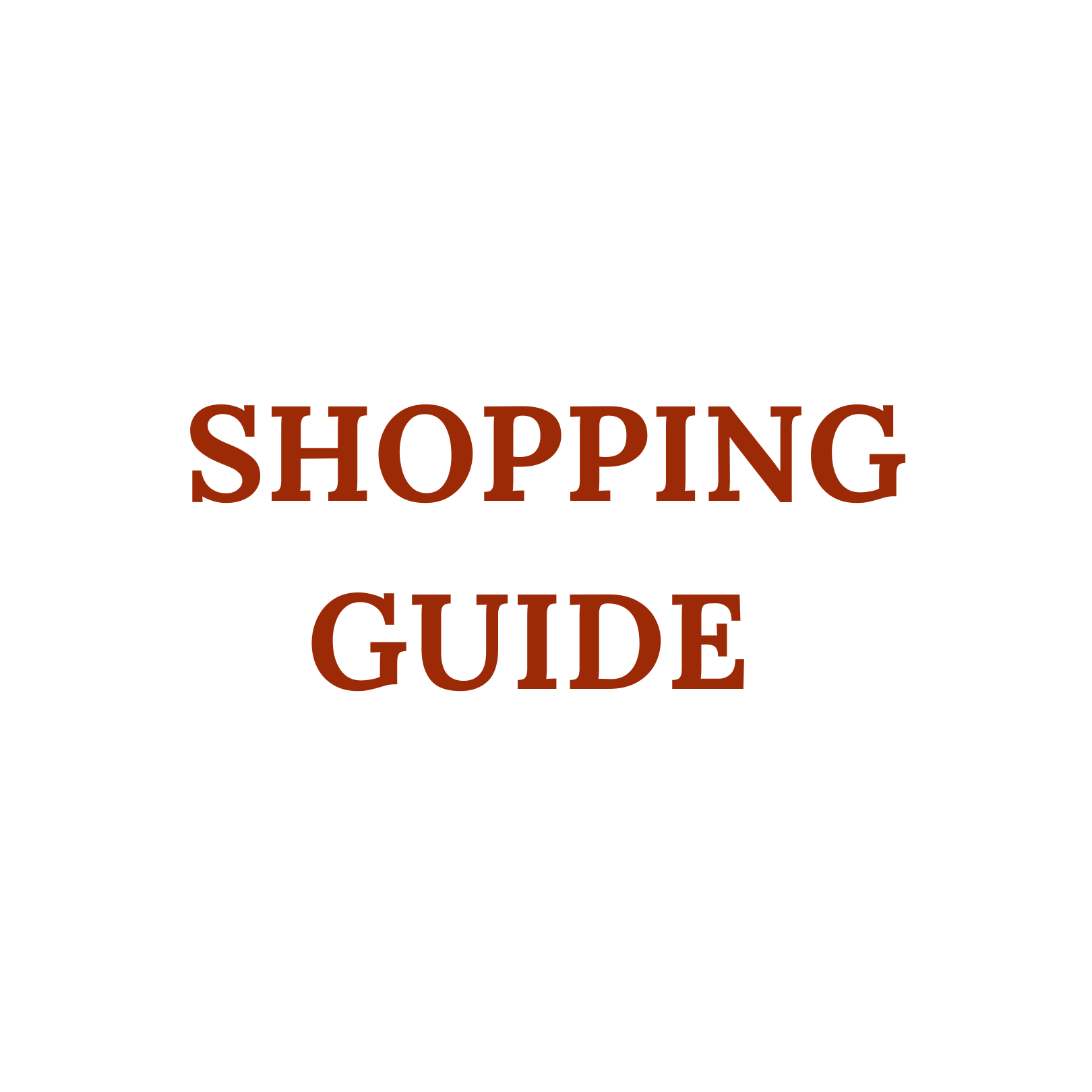 SHOPPING GUIDE