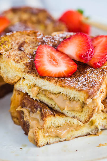 Healthy French Toast with Almond Butter & Banana