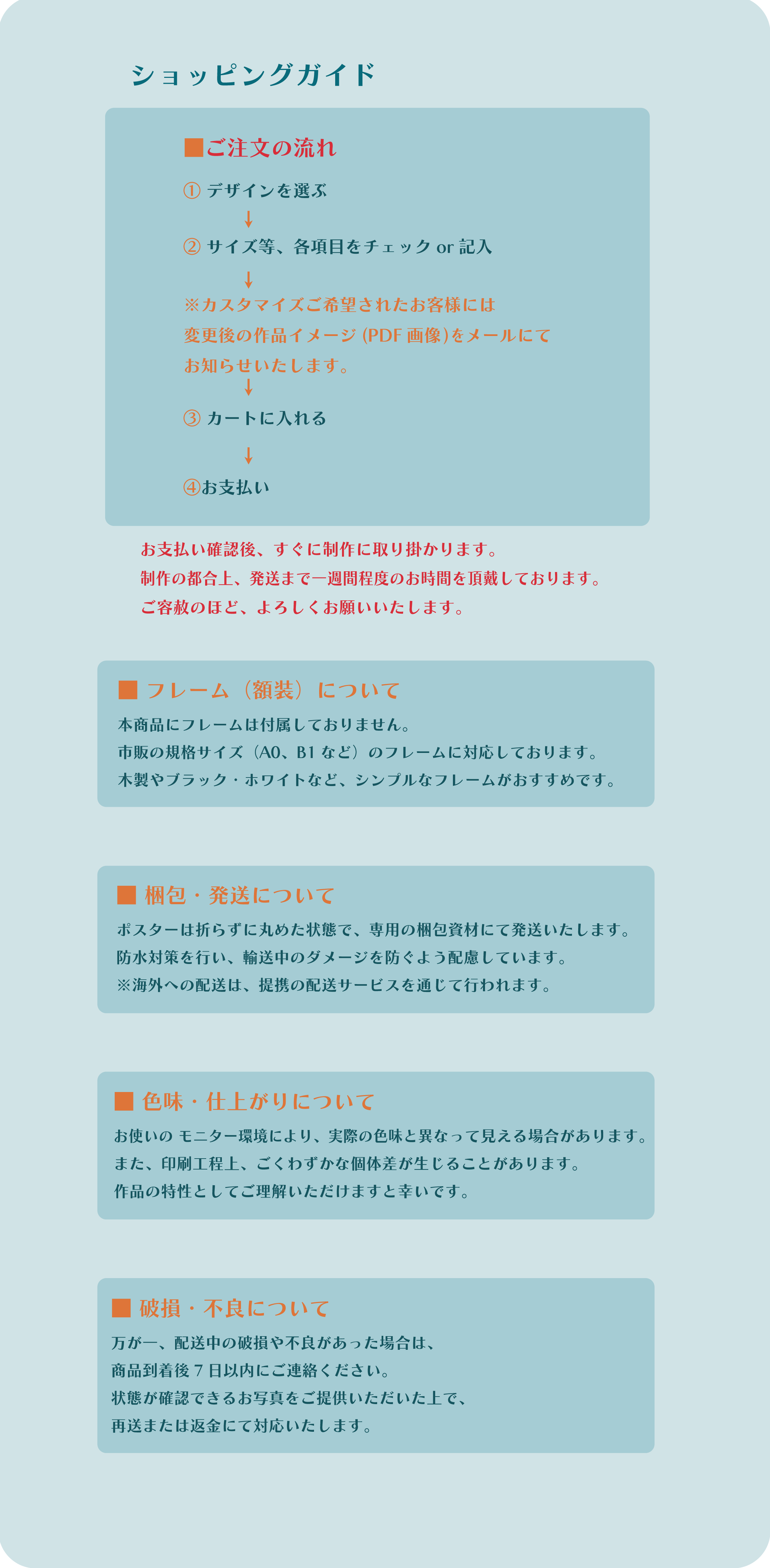ショッピングガイド　Shopping guide