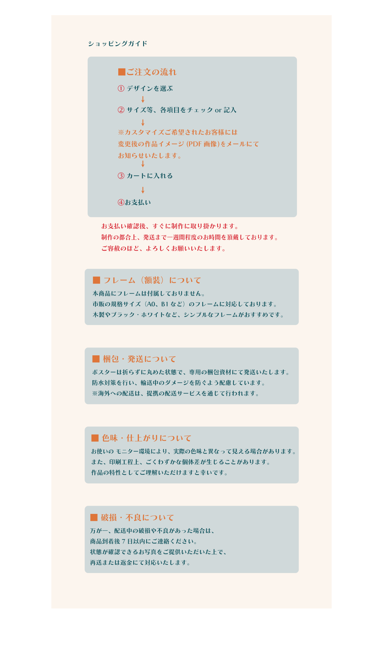 ショッピングガイド　