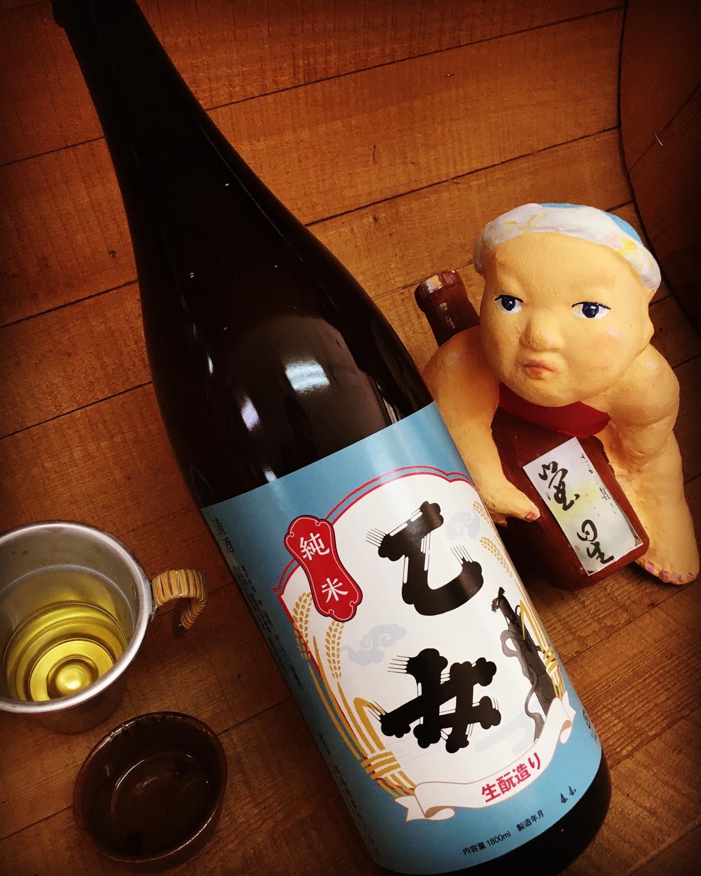 御神酒たる純米燗とドクターイエロー・・「忠臣蔵　乙女きもと夢錦純米」
