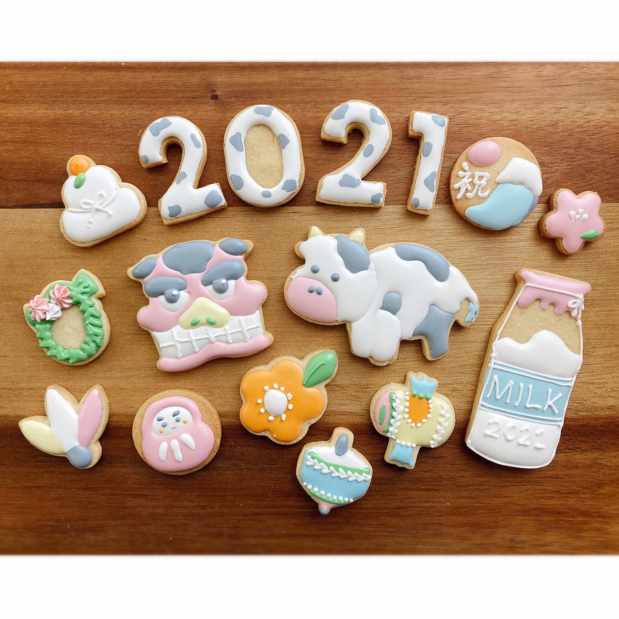 2021 年賀クッキー