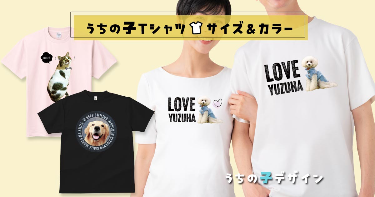 Tシャツの仕様(サイズ&カラー)
