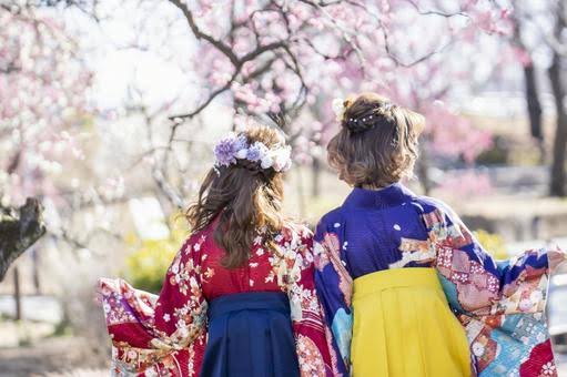 卒業式の袴にも❤︎