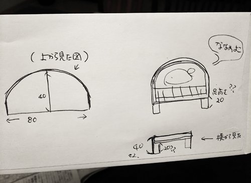 オーダー家具製作　テーマ【 分度器のこたつ 】