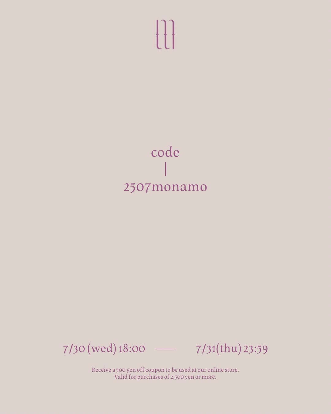 LIMITED COUPON EVENT