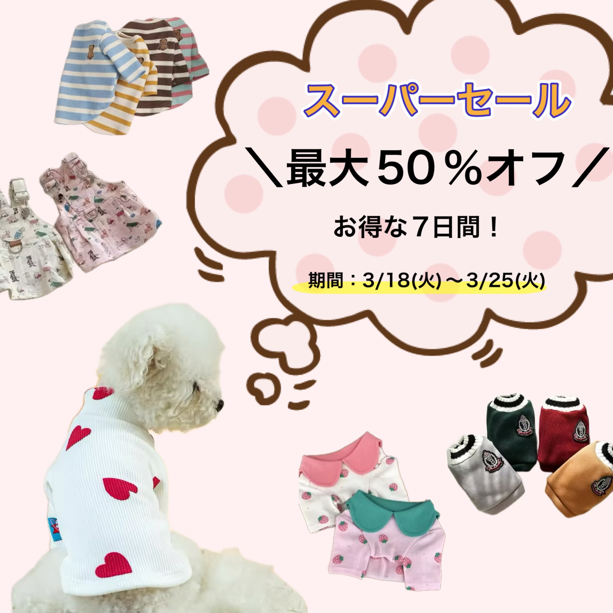 📢 スーパーセール開催！最大50%OFF✨