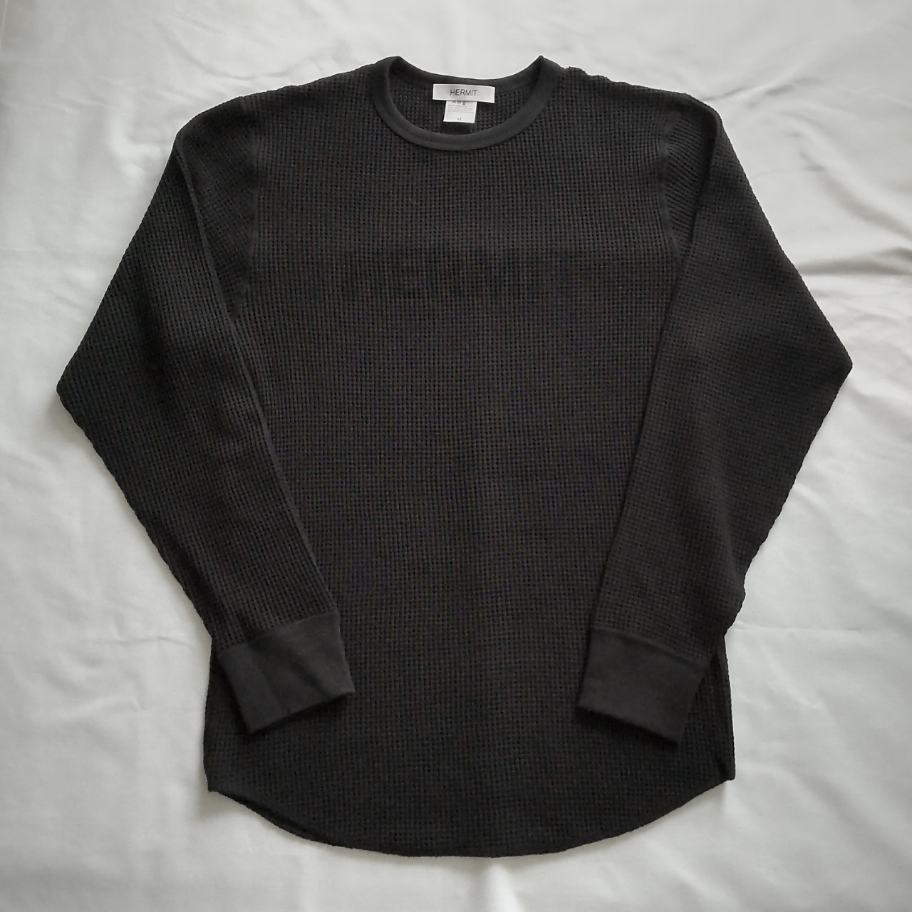 HERMIT【定番】ヘビーワッフルカットソー