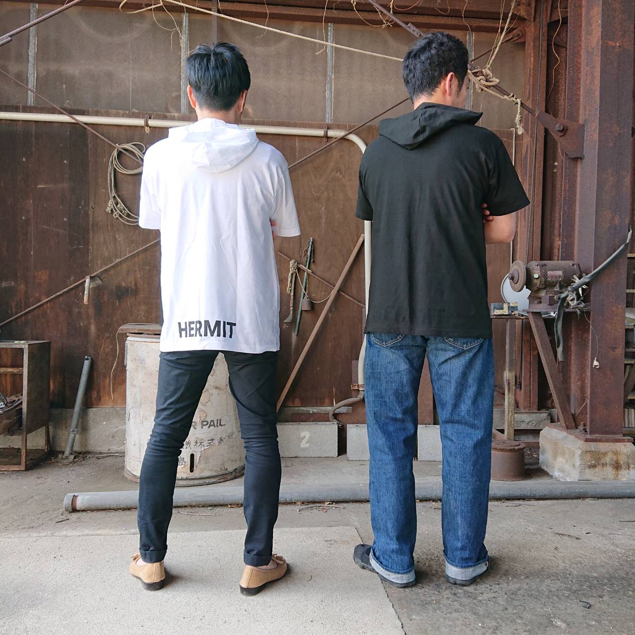 HERMIT 【定番】ハーミットフード付きTシャツ