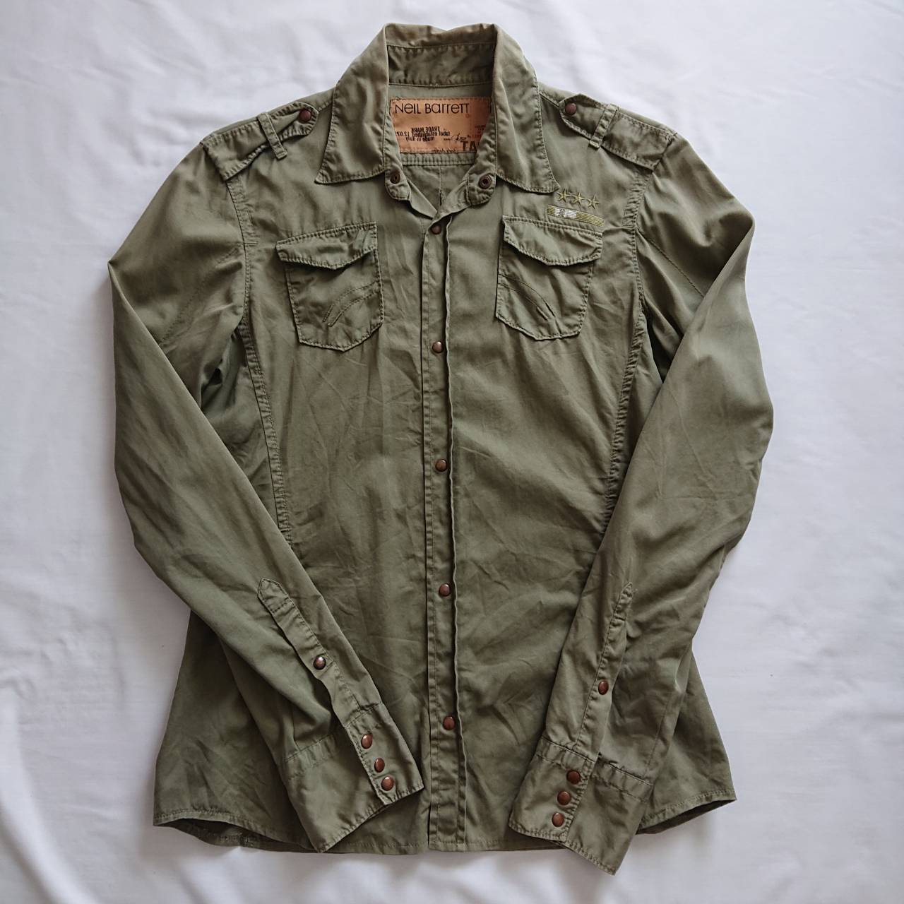 NEIL BARRETT VINTAGE ミリタリーシャツ