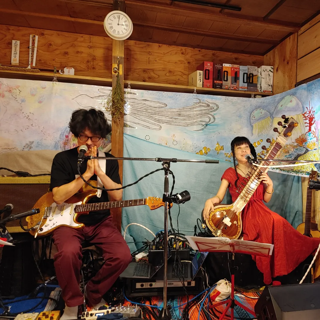 まこもアートでステージを飾らせてもらいました♪