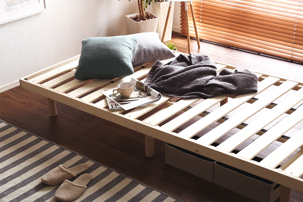 ★※セール中※Hygge(ヒュッゲ)天然木すのこベッド【ダブル】★