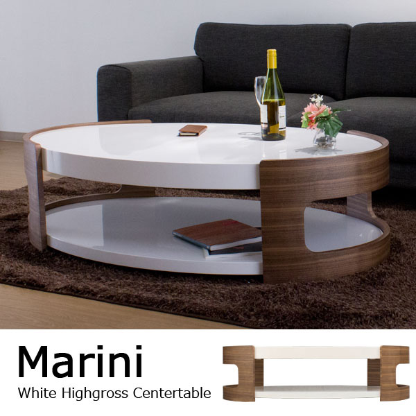 ★Marini(マリーニ) ホワイトハイグロス仕上げ センターテーブル★
