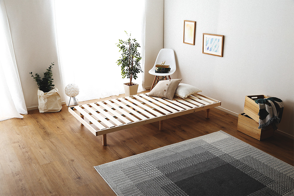 ★※セール中※Hygge(ヒュッゲ)天然木すのこベッド【セミダブル】★
