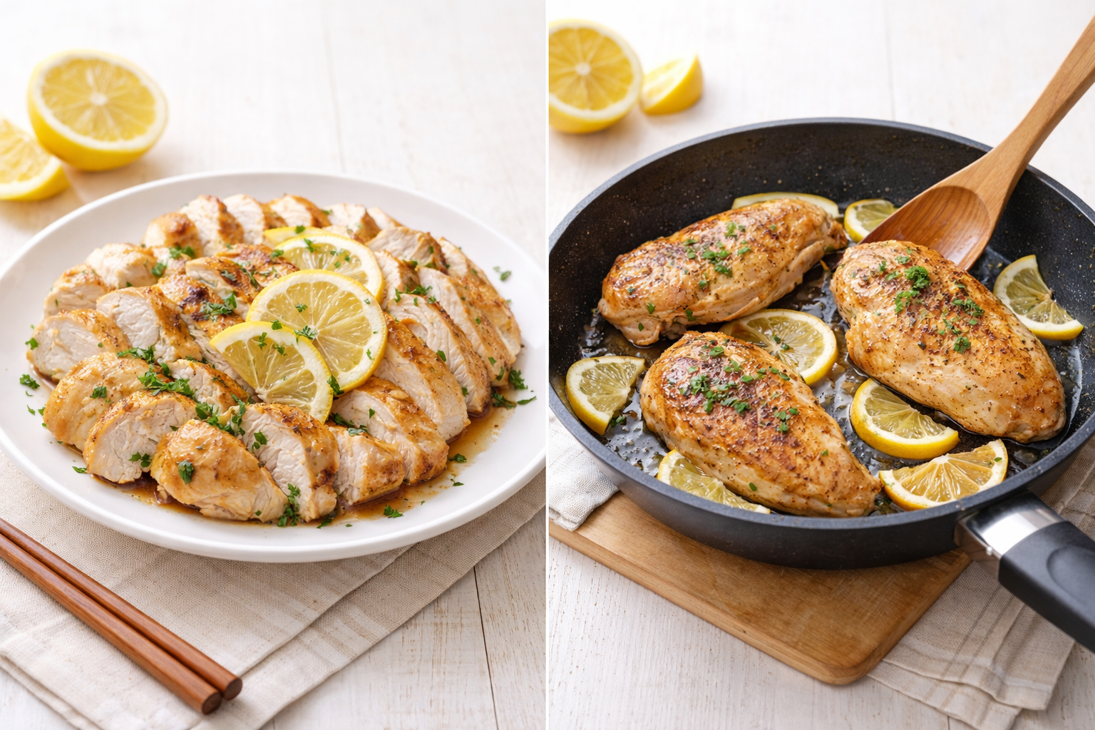 鶏むねの塩レモン焼き