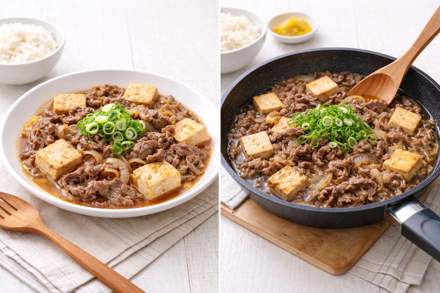 牛うす切りの肉豆腐