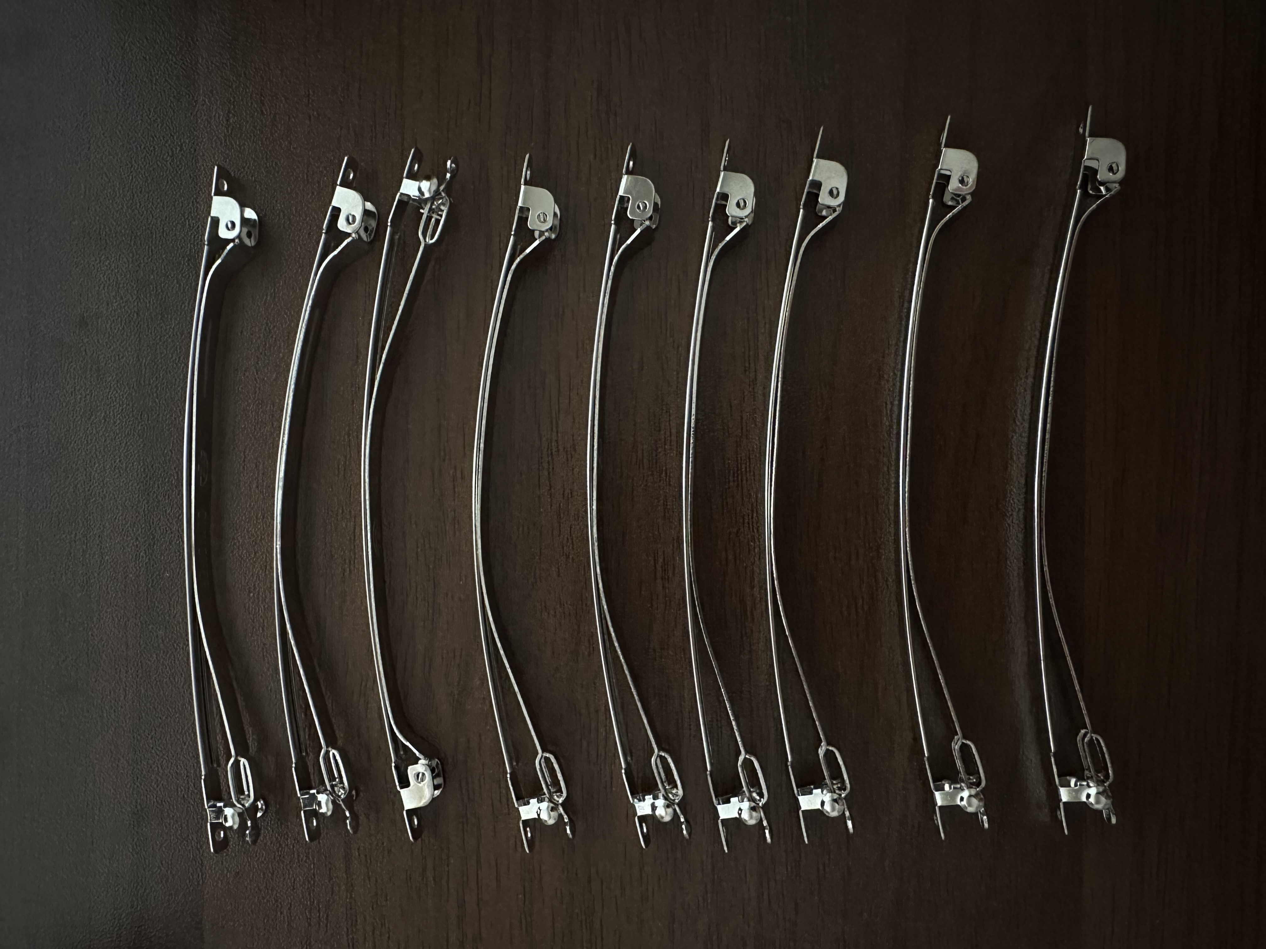 ヘアバレッタの金具の選定を行いました