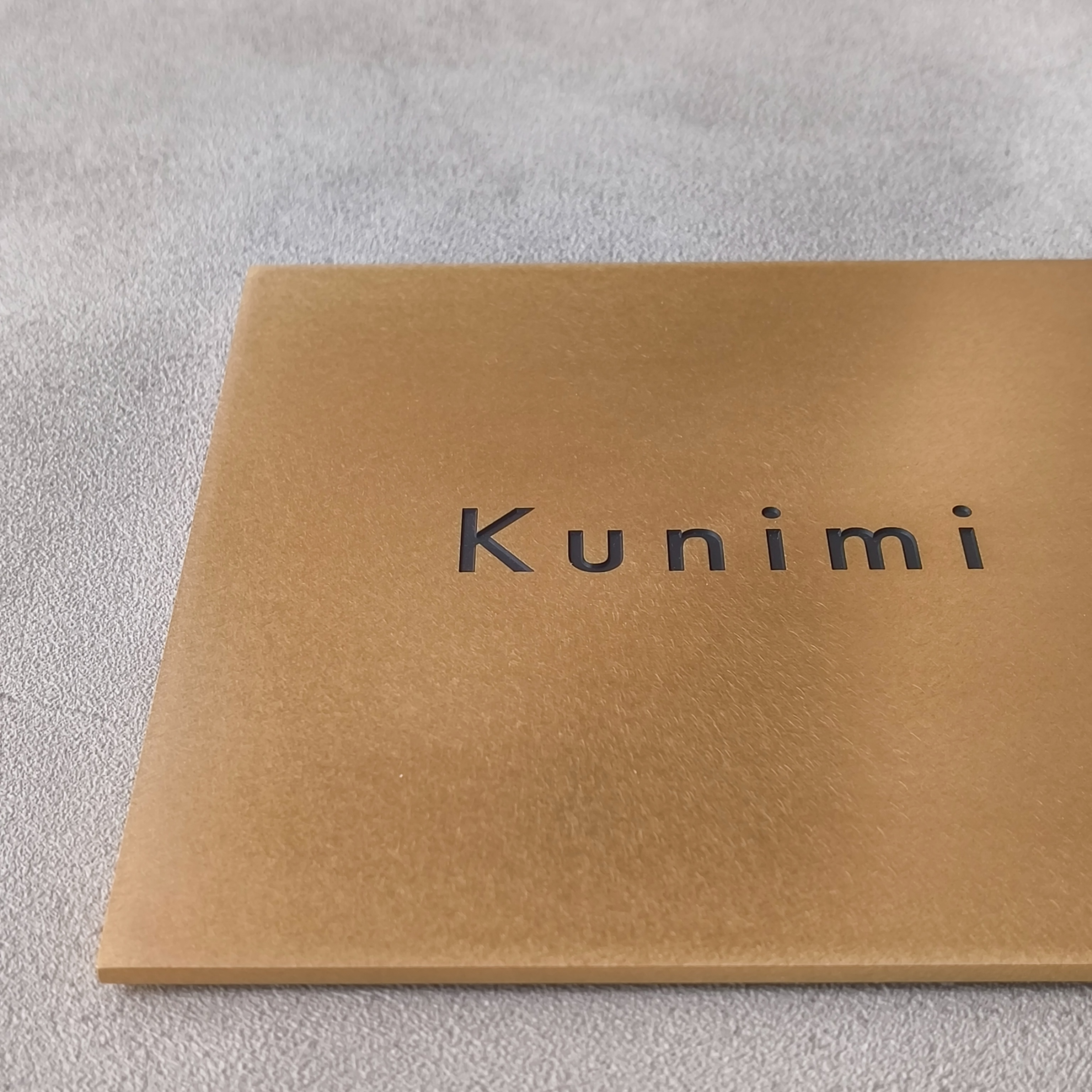 真鍮 彫金加工表札 Kunimi様 製作例