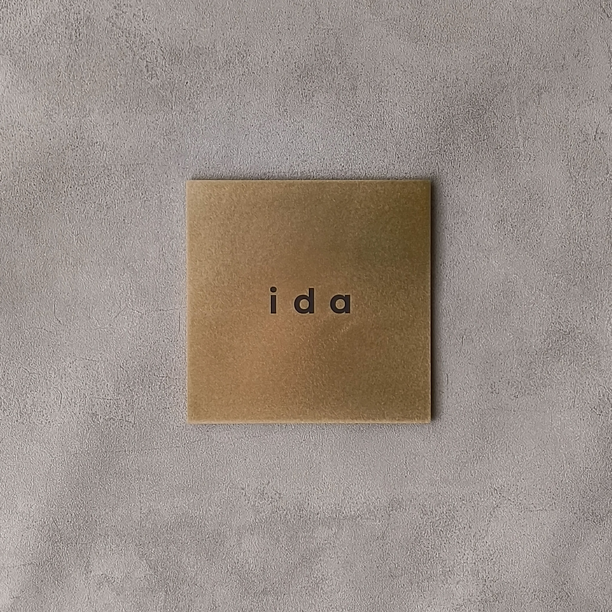 真鍮 彫金加工表札 ida様 製作例