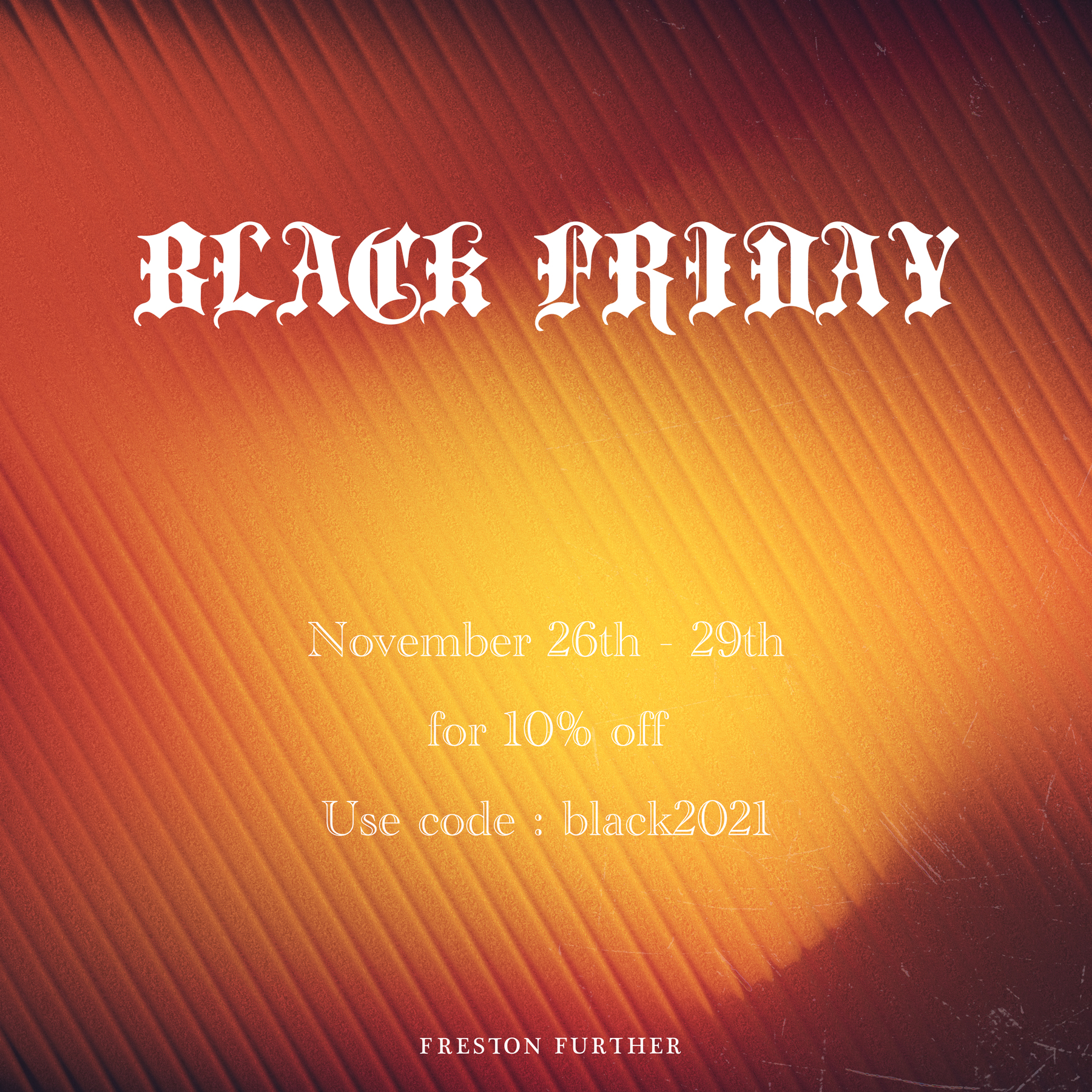 BLACK FRIDAY クーポン配布中!
