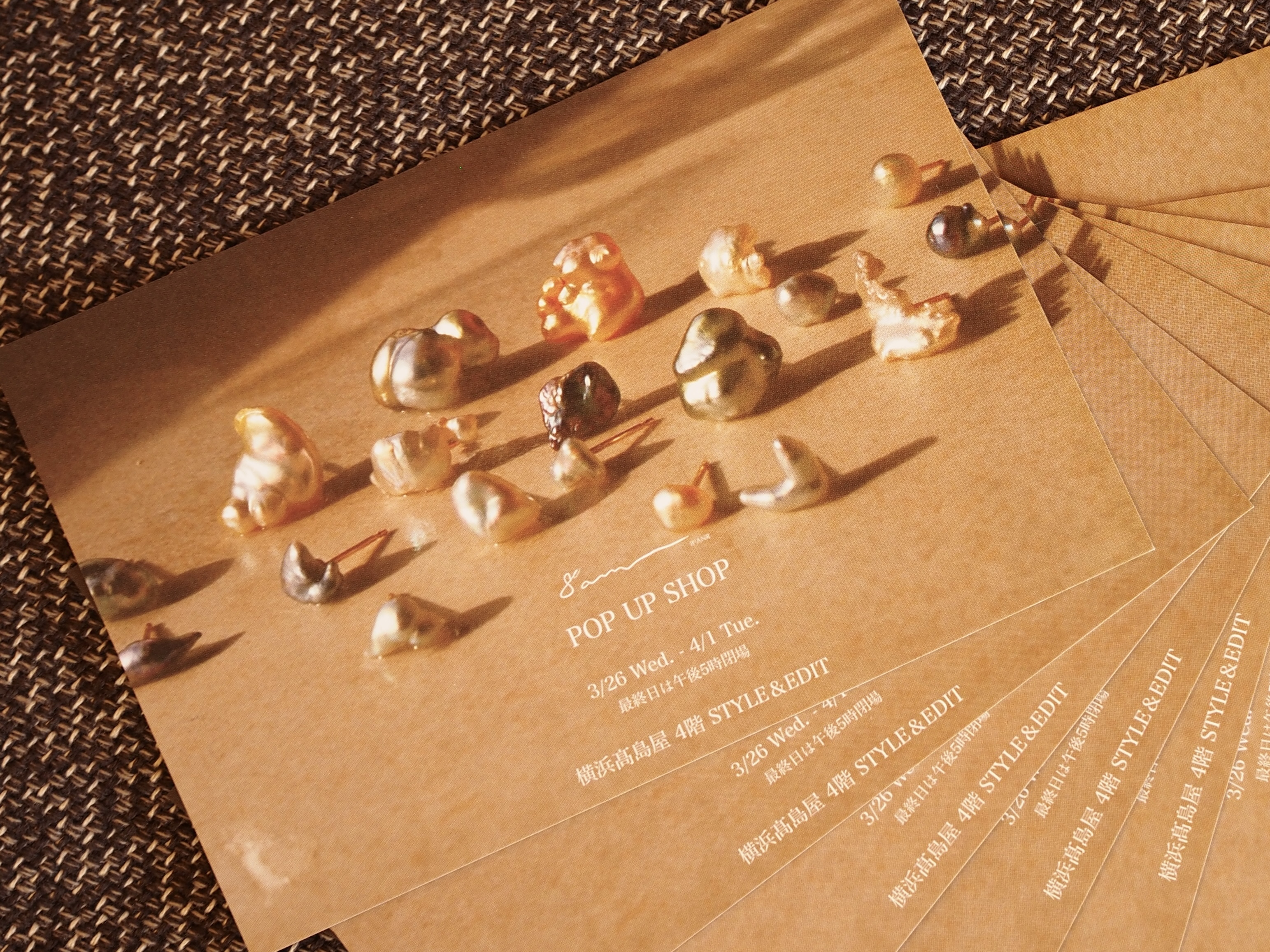 【POP UP  SHOP】DM発送のお知らせ