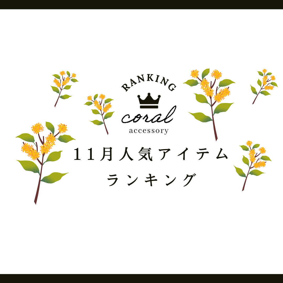 【11月👑人気アイテムランキング】