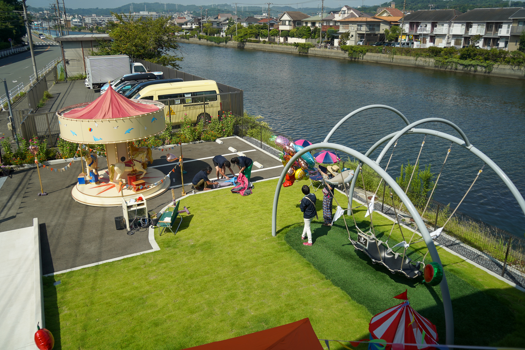 横浜こどもホスピス　「うみとそらのおうち　メリーゴーランドにやってくる！」に出店しました。