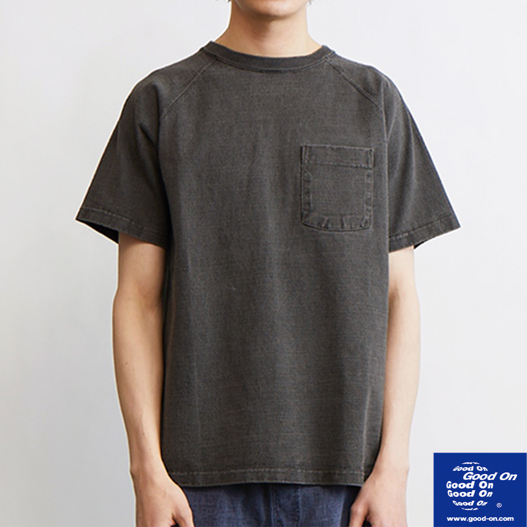 RESTOCK!! 【Good On】S/S HEAVY RAGLAN POCKET TEE