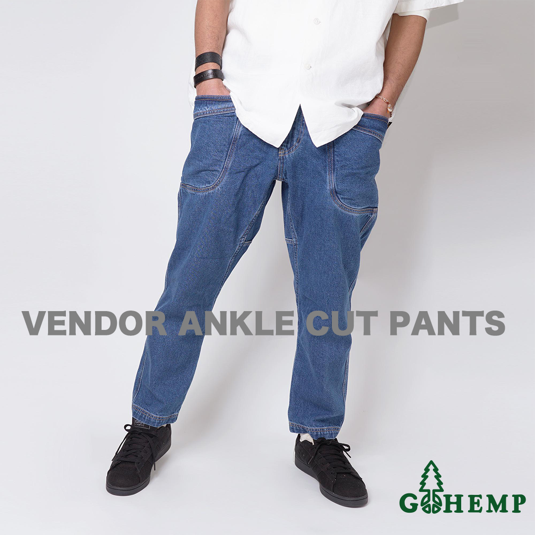 RESTOCK!!【GOHEMP】VENDOR ANKLE CUT PANTS USED WASH