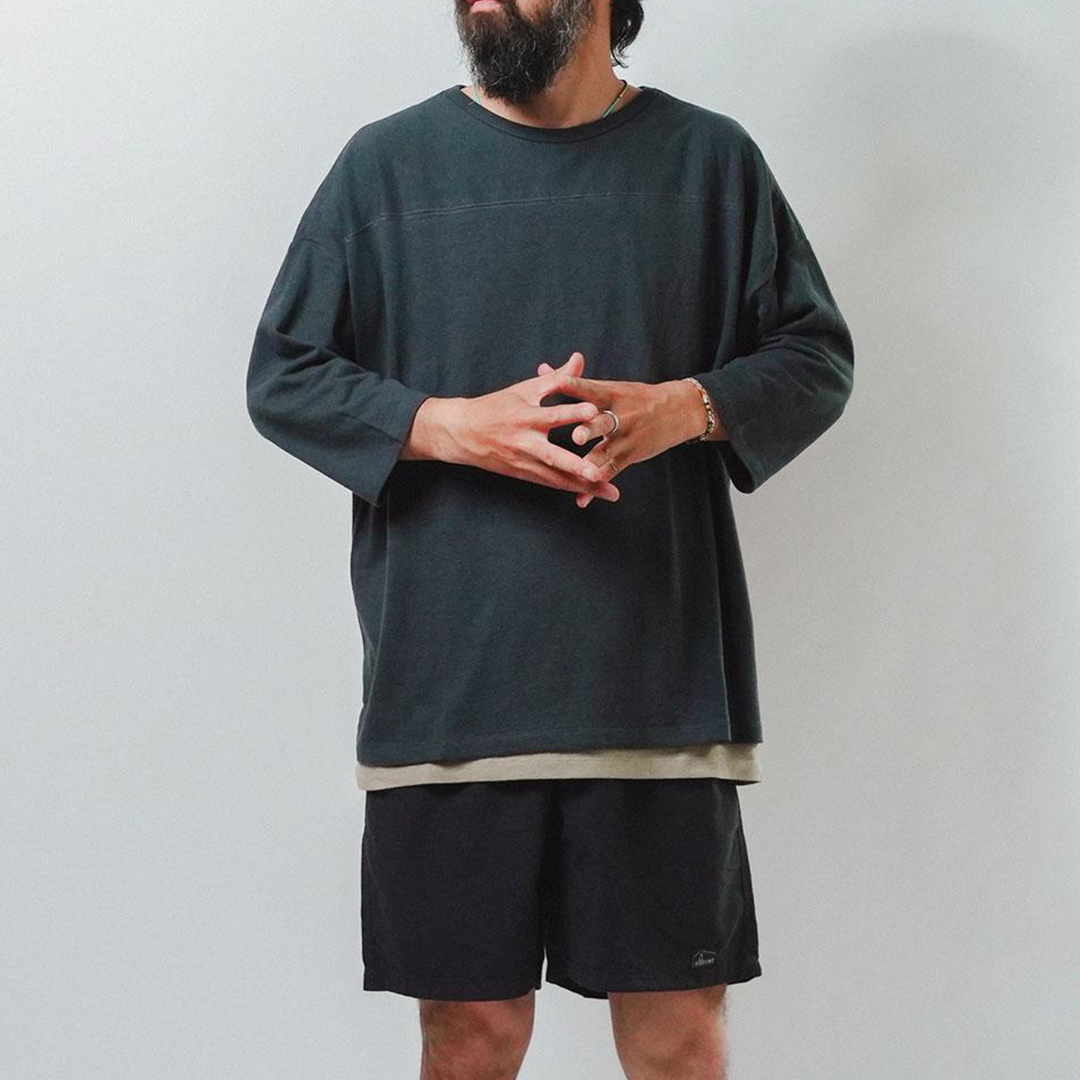 RESTOCK!!【GOHEMP】WIDE FOOTBALL TEE