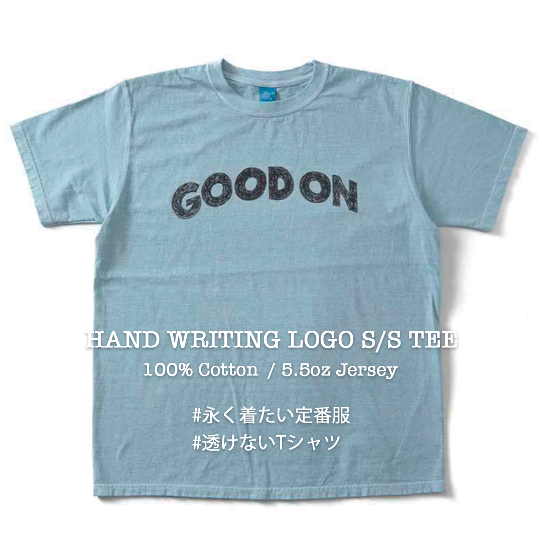 New!!【Good On】HAND WRITING LOGO S/S TEE