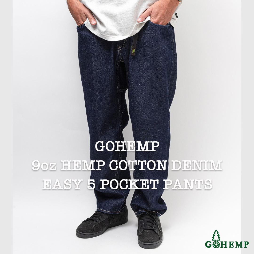 RESTOCK!!  【GOHEMP】EASY 5PK PANTS (ONE WASH)