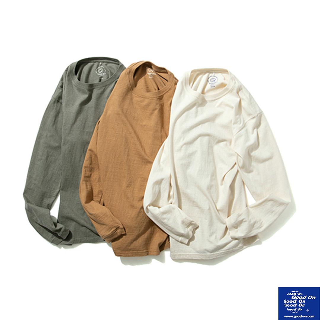 【Good On】ORGANIC L/S CREW TEE / GOLT2202