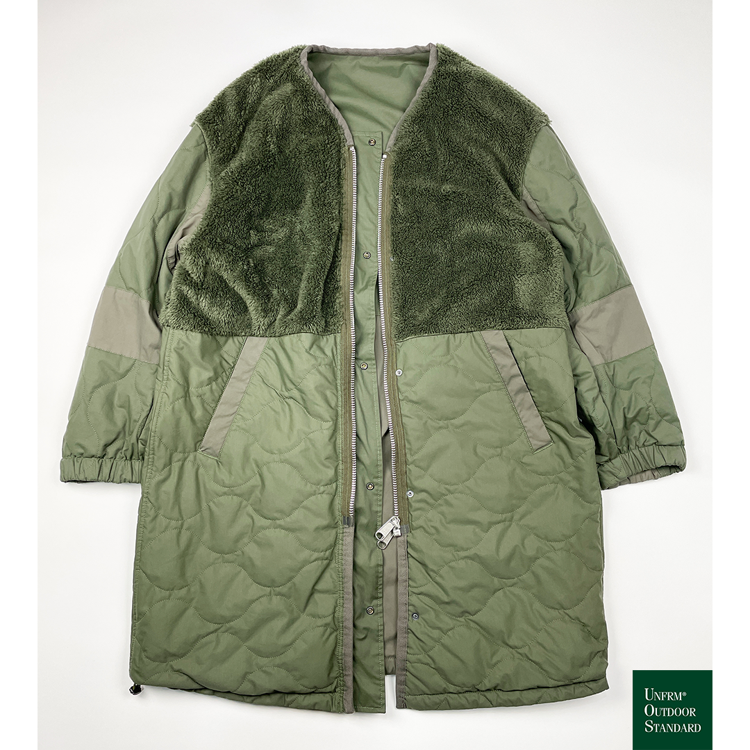New【UNFRM】REVERSIBLE MULTINOCOLLAR THINSULATE COAT