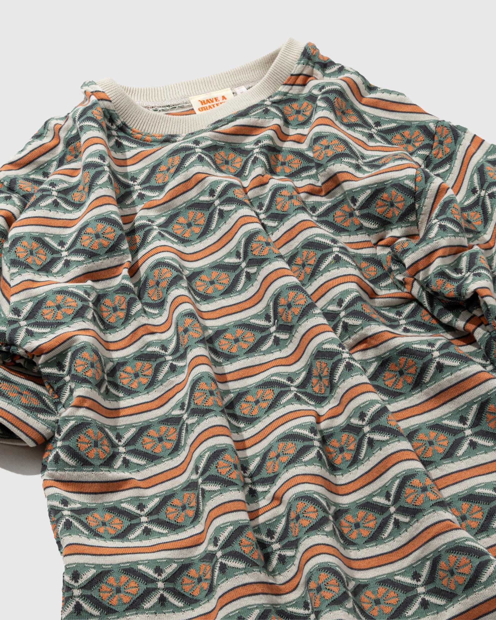 【HAVE A GRATEFUL DAY】JACQUARD T-SHIRT / GDC0308JQA