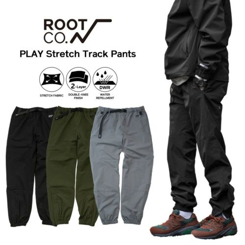 RESTOCK!! 【ROOT CO.】PLAY Stretch Track Pants