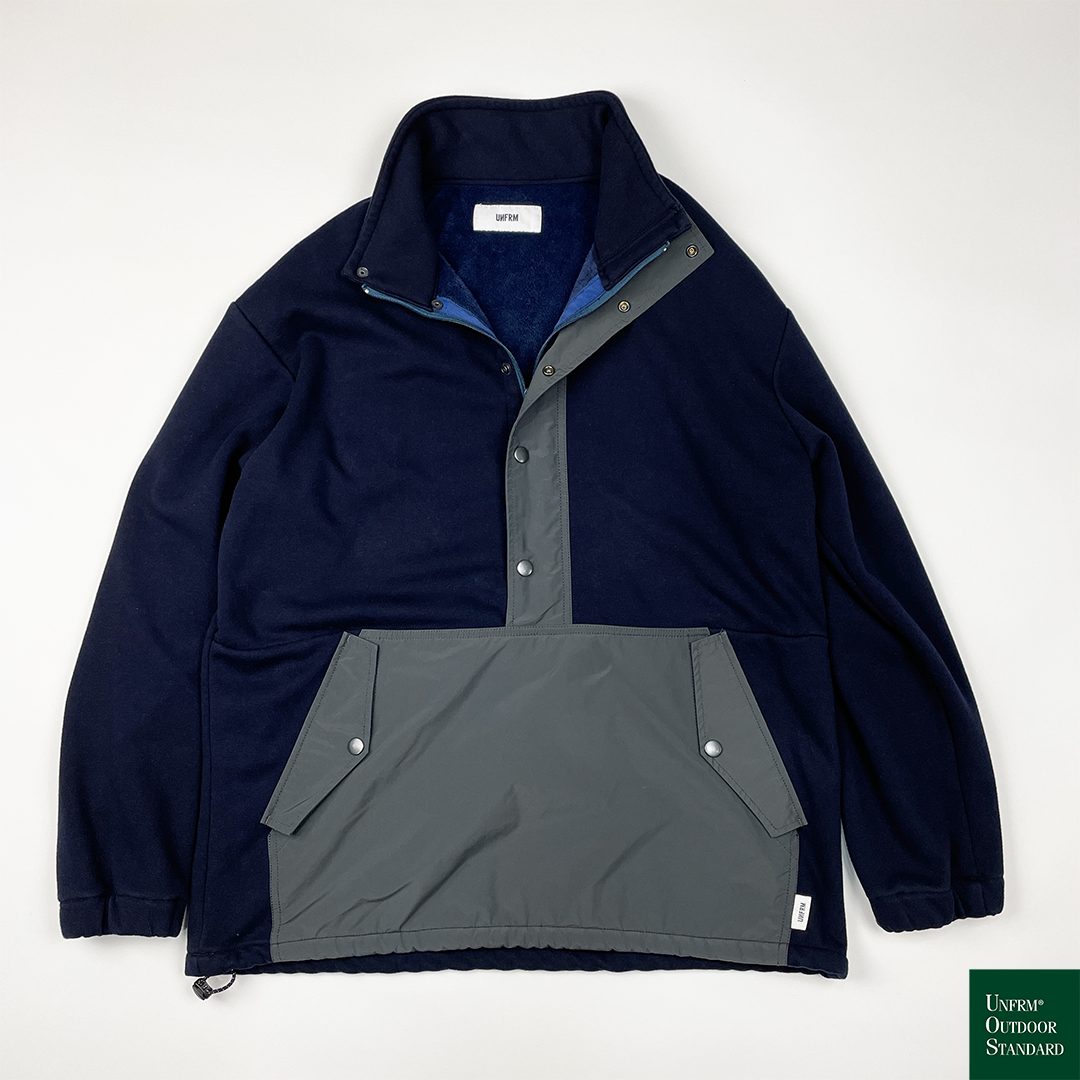 New【UNFRM】REVERSE FLEECE HIGHNECK PULLOVER