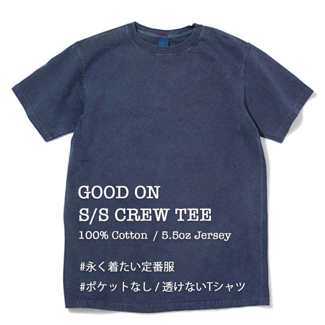 RESTOCK!!【Good On】S/S CREW TEE