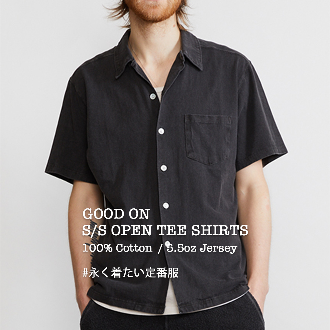 New arrival!!【Good On】S/S OPEN TEE SHIRTS