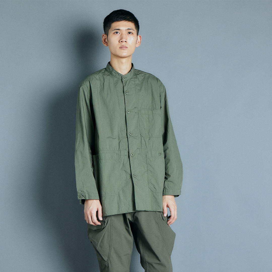 New!!【UNFRM OUTDOOR STANDARD】STAND COLLAR SHIRT