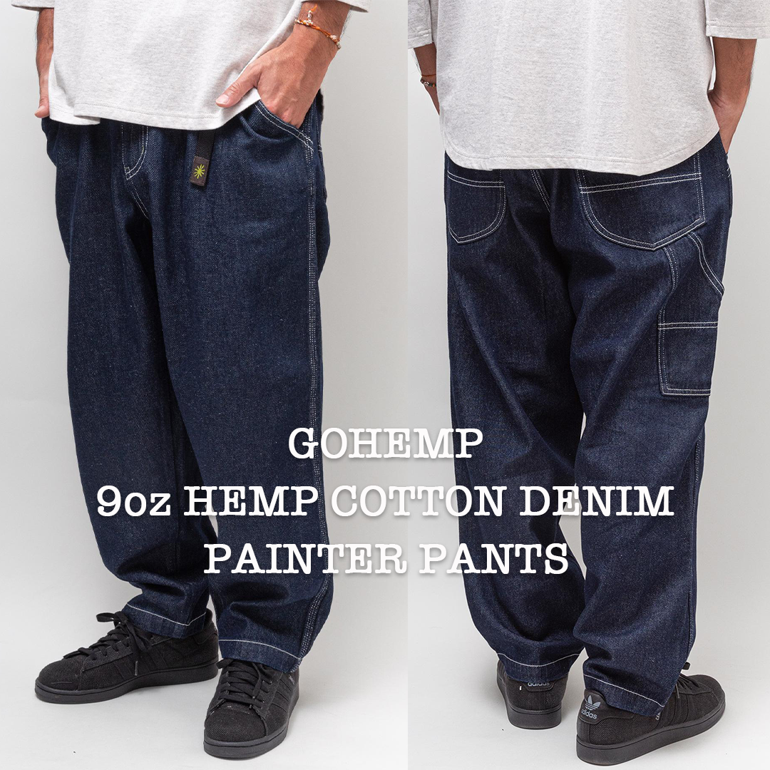 RESTOCK!! 【GOHEMP】PAINTER PANTS (ONE WASH)