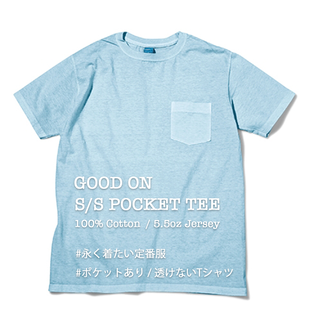 RESTOCK!!【Good On】S/S POCKET TEE