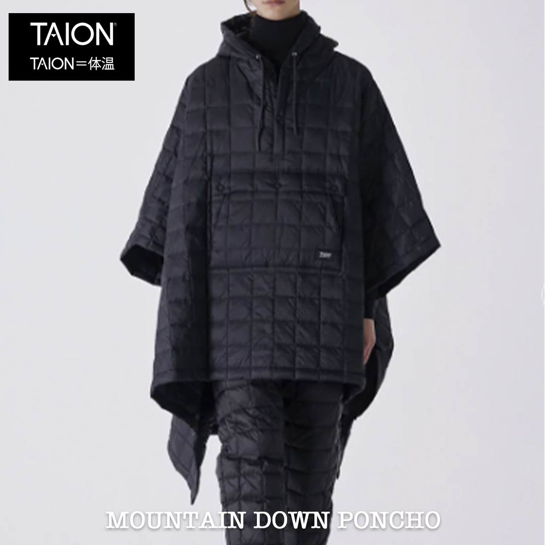 New!!【TAION】MOUNTAIN DOWN PONCHO