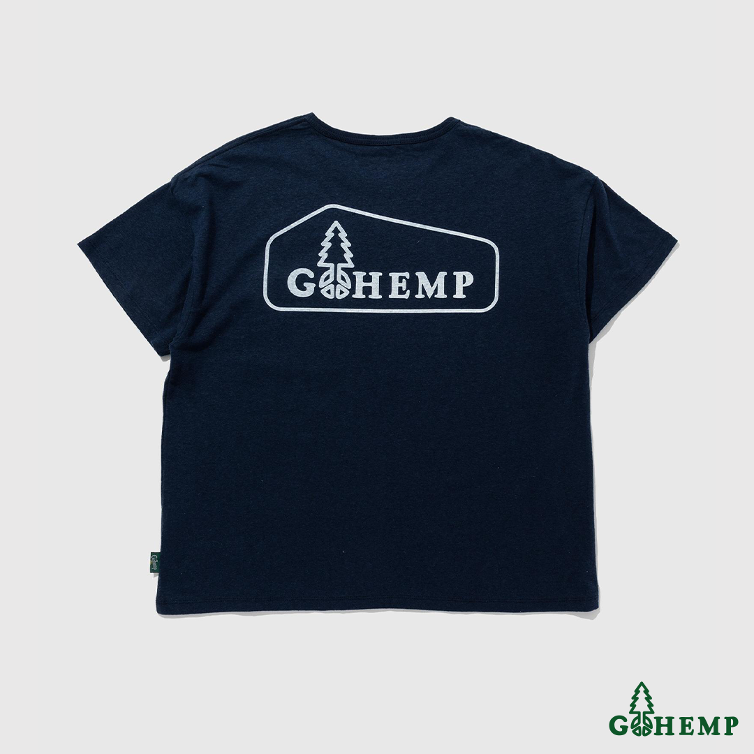 New arrival!! 【GOHEMP】Box Logo WIDE POCKET TEE