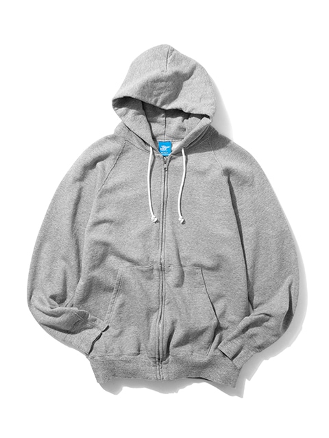 RESTOCK!!【Good On】RAGLAN ZIP HOOD SWEAT "GREY"