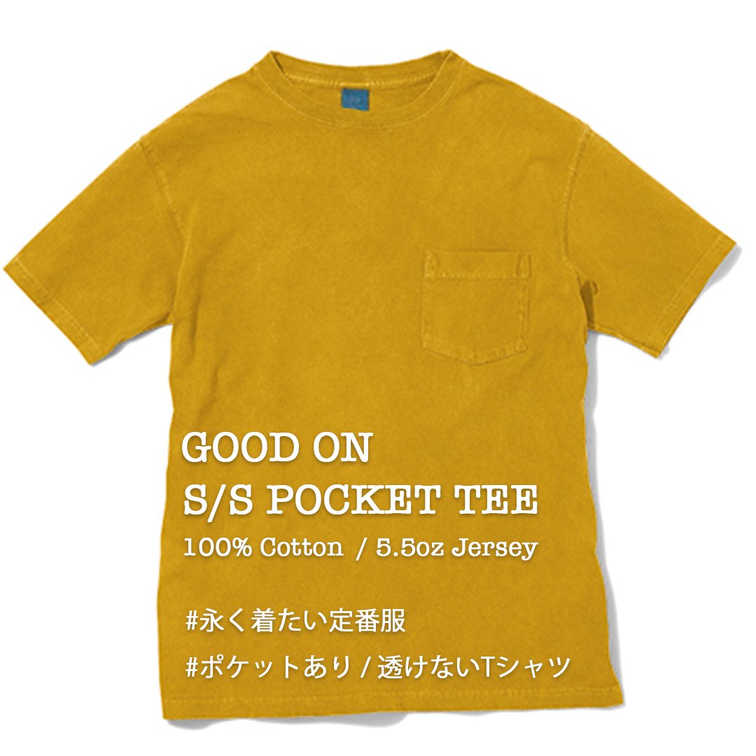 RESTOCK!!【Good On】S/S POCKET TEE